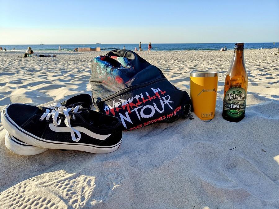 Chill na plaży w Ustce.