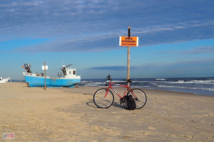 na plaży w Kątach Rybackich