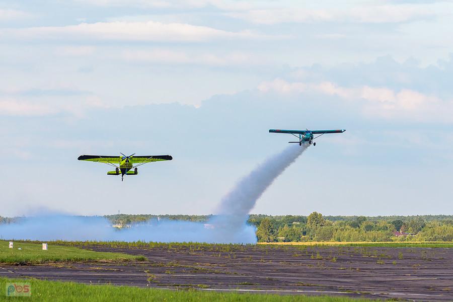 Rainbow SkyReach BushCat #SP-SYKY i Aeroprakt A-32 #SP-SYZY - AirShow Rudniki 2025