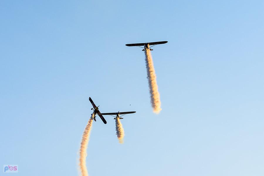 Piper J-3C-65 Cub #SP-SAFY (zabytek), Cub Crafters Carbon Cub CCX-1865 #N916RX (nowa konstrukcja), Piper L-4J Cub #SP-SMLP (rok prod. 1944)