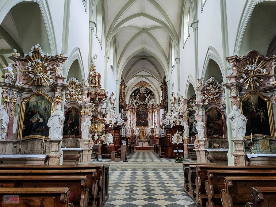 Žďár nad Sázavou - wnętrze Bazyliki Wniebowzięcia Najświętszej Marii Panny i św. Mikołaja
