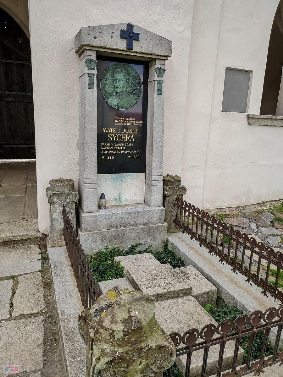 Grób Matěje Josefa Sychry na Zelené Hoře