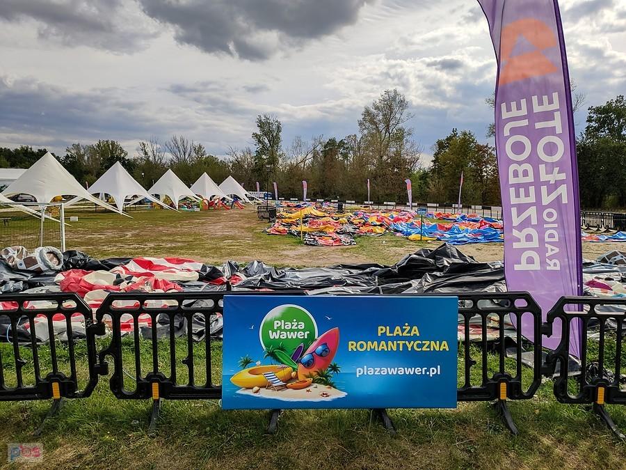 Rozdmuchane dmuchańce przy Plaży Romantycznej