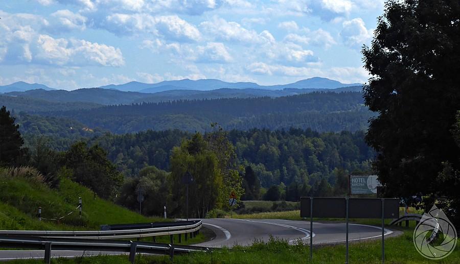 pierwsze spojrzenie na Bieszczady znad Zagórza