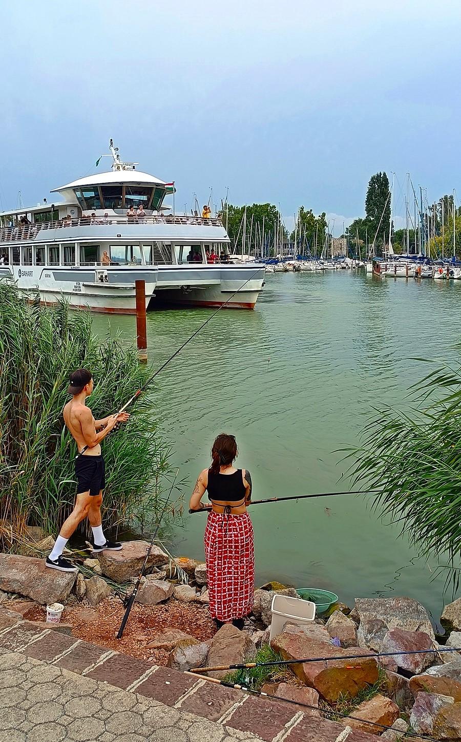 Wędkowanie nad Balatonem w Balatonboglar