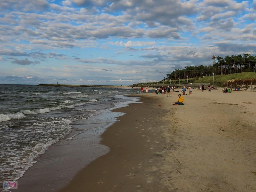 Plaża zachodnia w Rowach