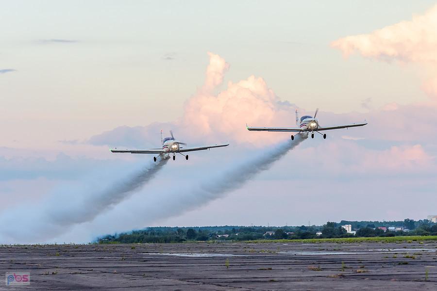 Aero AT-3 R100 - #SP-TPE i #SP-TPF - Dwójka z AW - AirShow Rudniki 2025