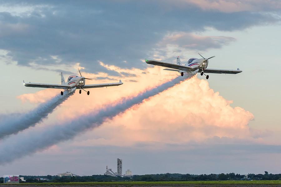 Aero AT-3 R100 - #SP-TPE i #SP-TPF - Dwójka z AW - AirShow Rudniki 2025