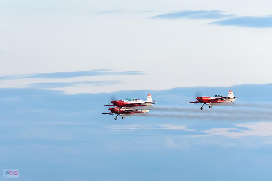 Samoloty Extra 330 LC - grupa akrobacyjna Fire Birds - AirShow Rudniki 2025