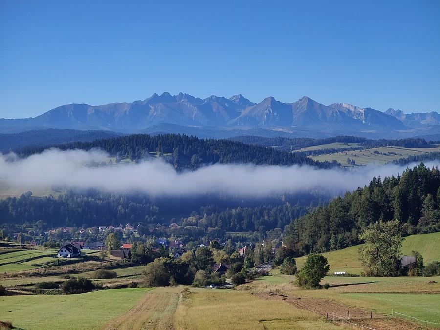 Tatry z drogi Czorsztyn - Sromowce.