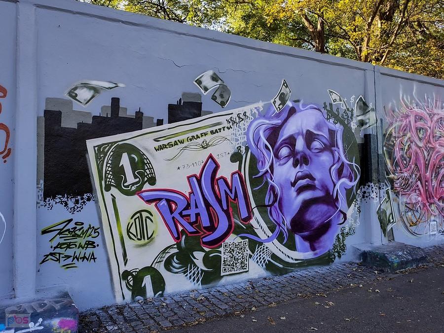 Mural na murze Wyścigów Konnych