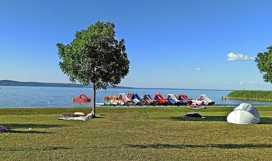 Jedna z plaż w Siofok