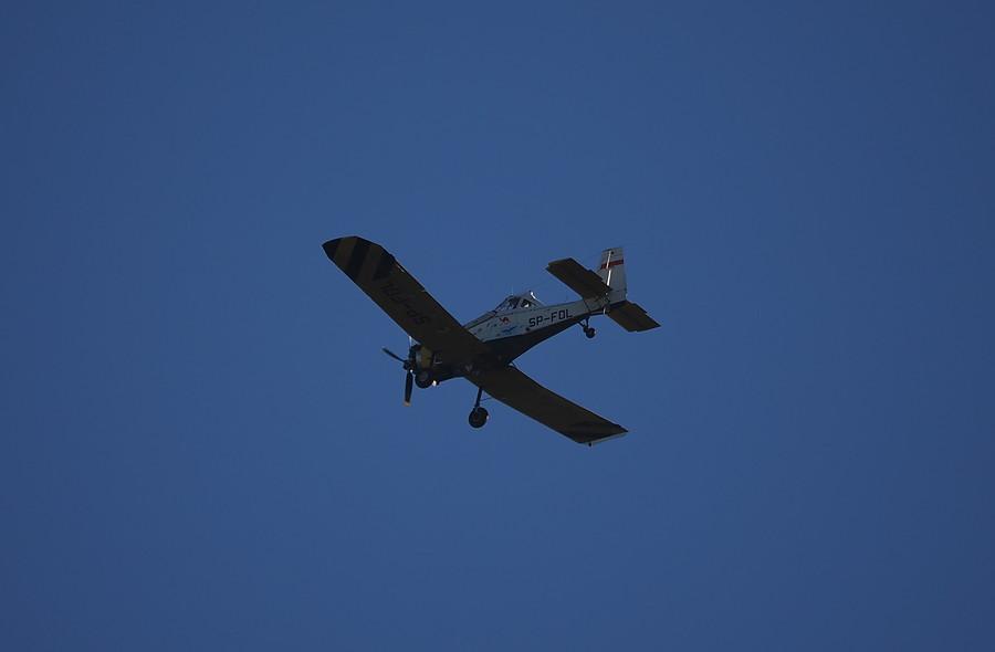 PZL M18 Dromader nad Puszczą Rzepińską