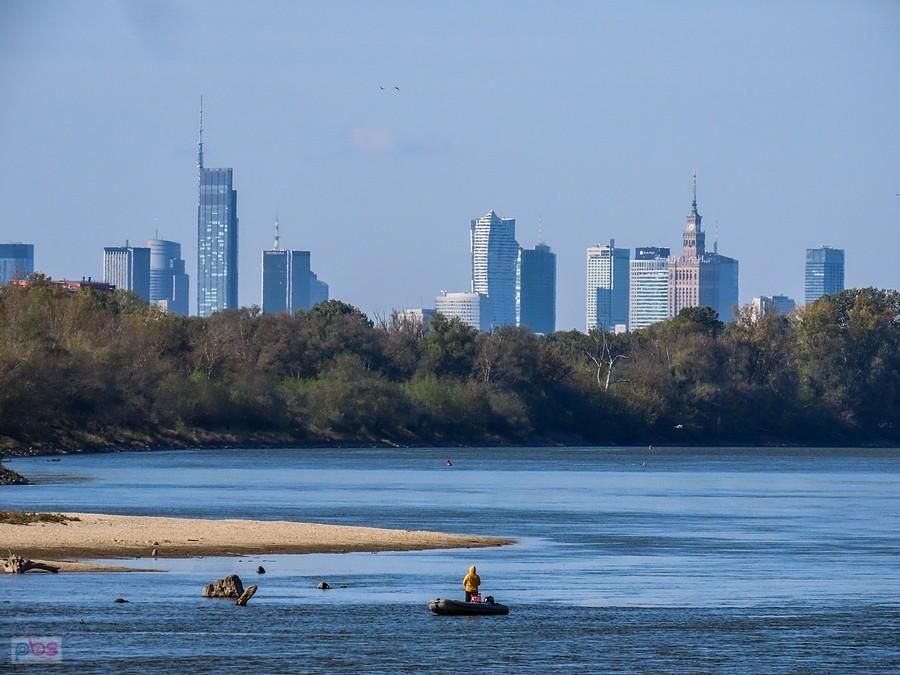 Wędkarz i downtown