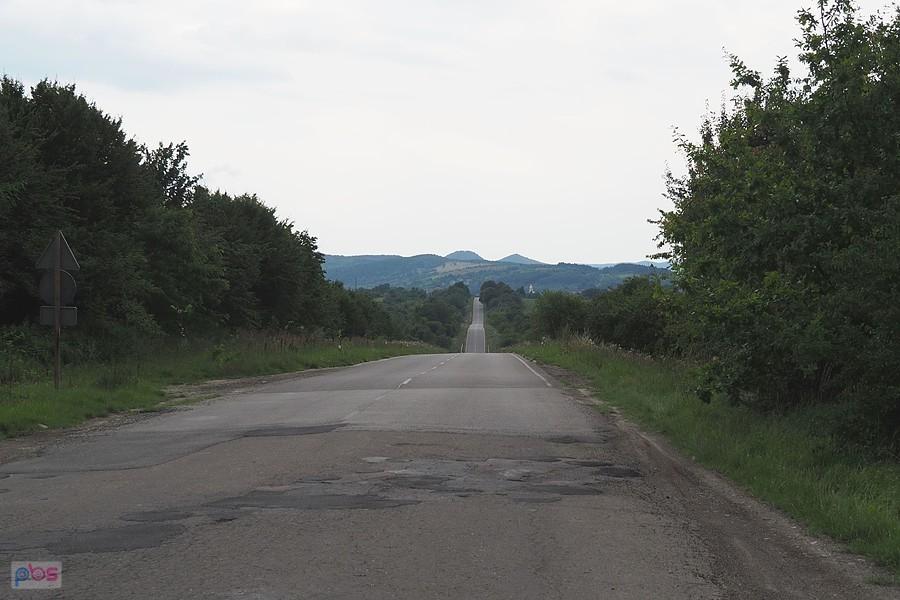 fragment dobrej drogi przed Chyrowem