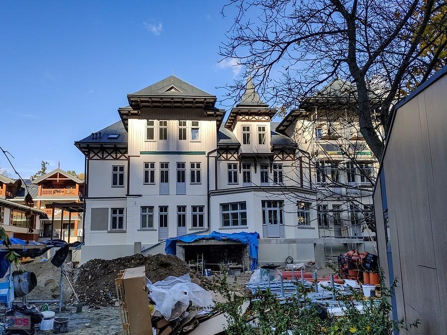 Szczawnica - Willa Wanda już prawie odrestaurowana