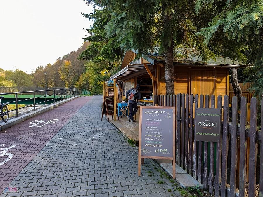 Kawiarenka i sklepik grecki przy ddr nad Grajcarkiem