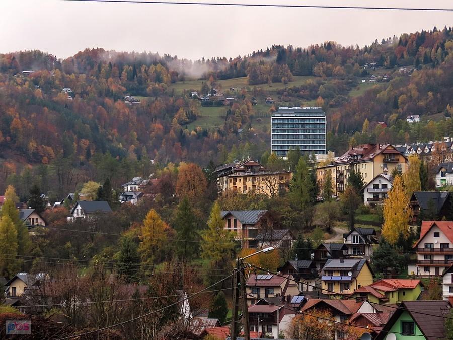 Deszczowa Szczawnica z hotelem Grand Pieniny (d. Hutnik)