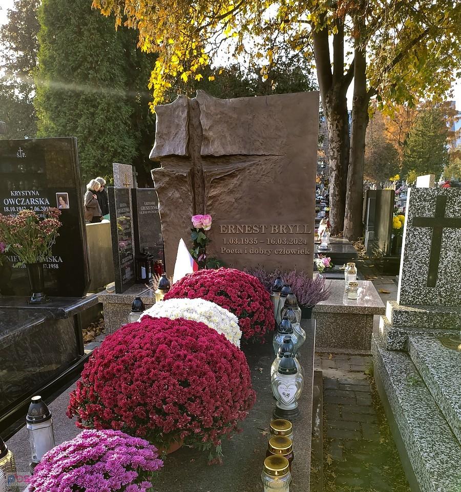 Nowy cmentarz na Służewie - grób Ernesta Brylla