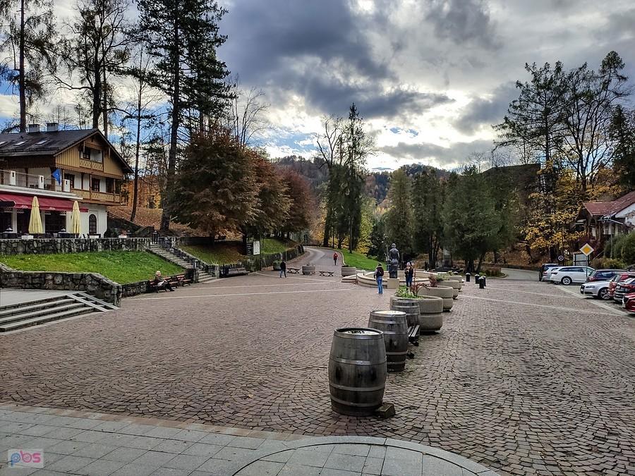 Szczawnica - plac Dietla od płn. strony
