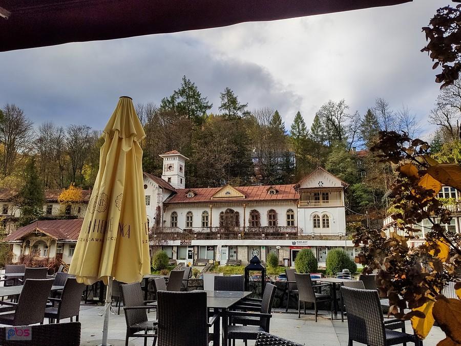 Szczawnica - widok na Pałac z Cafe Helenka