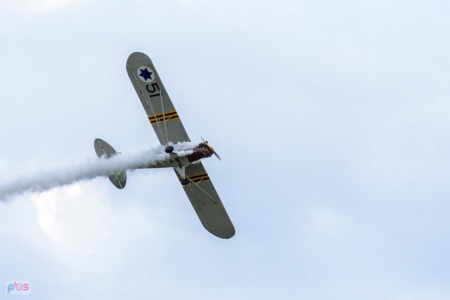 Piper L-4J Cub #SP-SMLP z roku 1944 - trening przed AirShow Rudniki, pilot Szymon Tomaszewski