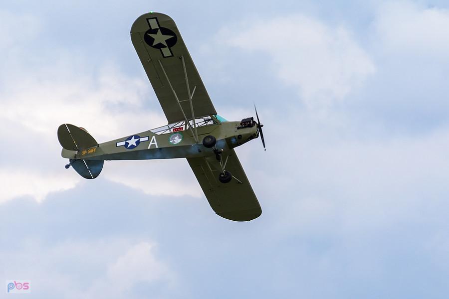 Piper J-3C-65 Cub #SP-SAFY - pilot Antoni Nowak - trening przed AirShow Rudniki