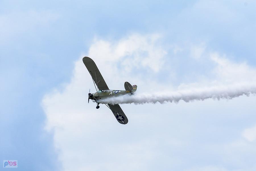 Piper J-3C-65 Cub #SP-SAFY - pilot Antoni Nowak - trening przed AirShow Rudniki