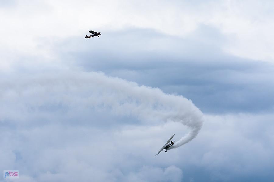 Piper L-4J Cub #SP-SMLP oraz Piper J-3C-65 Cub #SP-SAFY - trening przed AirShow Rudniki