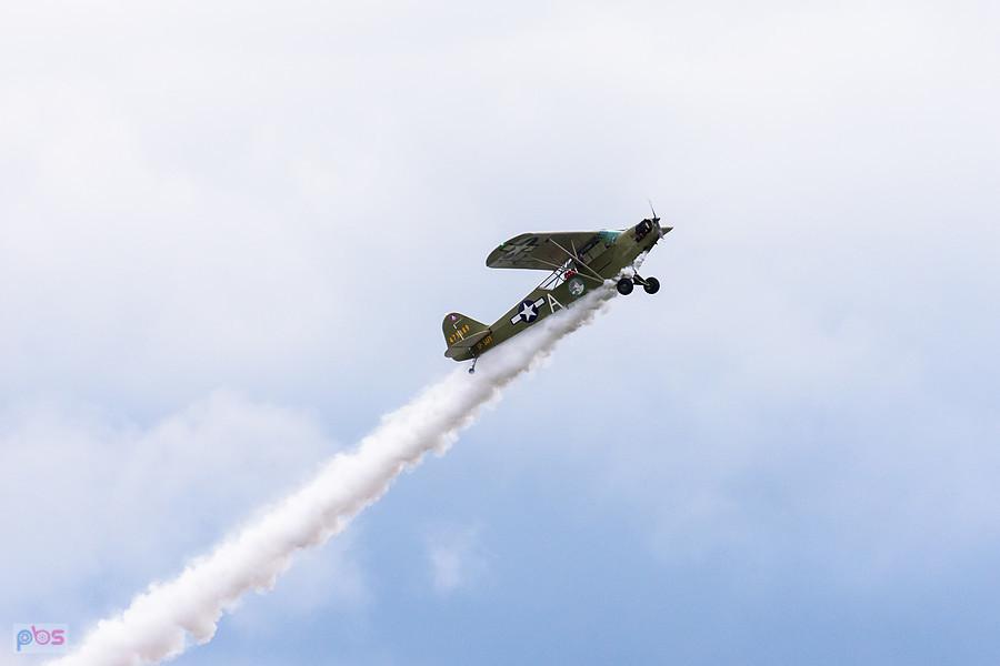 Piper J-3C-65 Cub #SP-SAFY - pilot Antoni Nowak - trening przed AirShow Rudniki