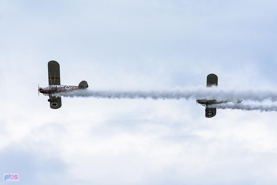 Piper L-4J Cub #SP-SMLP oraz Piper J-3C-65 Cub #SP-SAFY - trening przed AirShow Rudniki