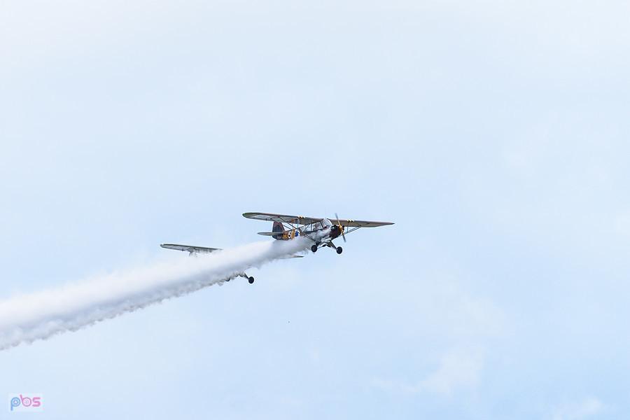 Piper L-4J Cub #SP-SMLP oraz Piper J-3C-65 Cub #SP-SAFY - trening przed AirShow Rudniki