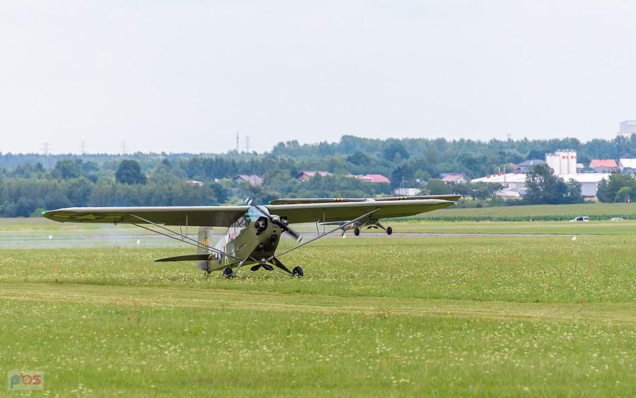 Piper L-4J Cub #SP-SMLP oraz Piper J-3C-65 Cub #SP-SAFY - trening przed AirShow Rudniki