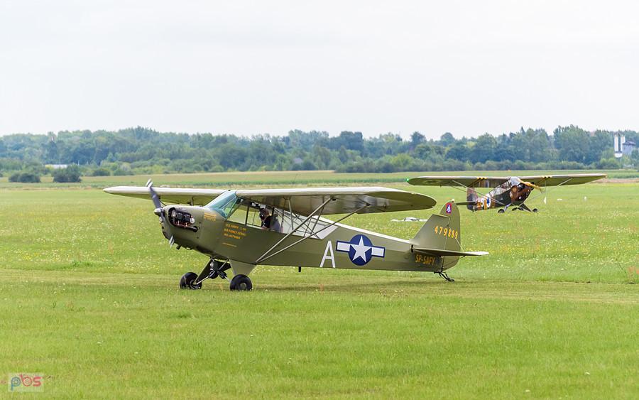 Piper J-3C-65 Cub #SP-SAFY - pilot Antoni Nowak - trening przed AirShow Rudniki