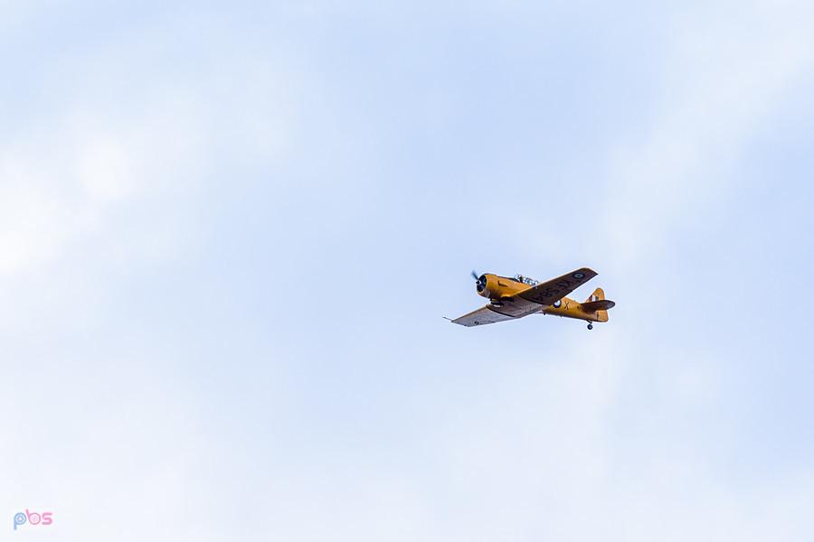 North American T-6 "Harvard" Mk.4M #KF584 (SP-YIX) z 1953 roku - trening przed AirShow Rudniki 2025, pilot Jacek Mainka