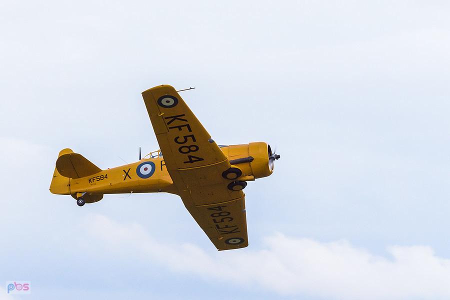North American T-6 "Harvard" Mk.4M #KF584 (SP-YIX) z 1953 roku - trening przed AirShow Rudniki 2025, pilot Jacek Mainka