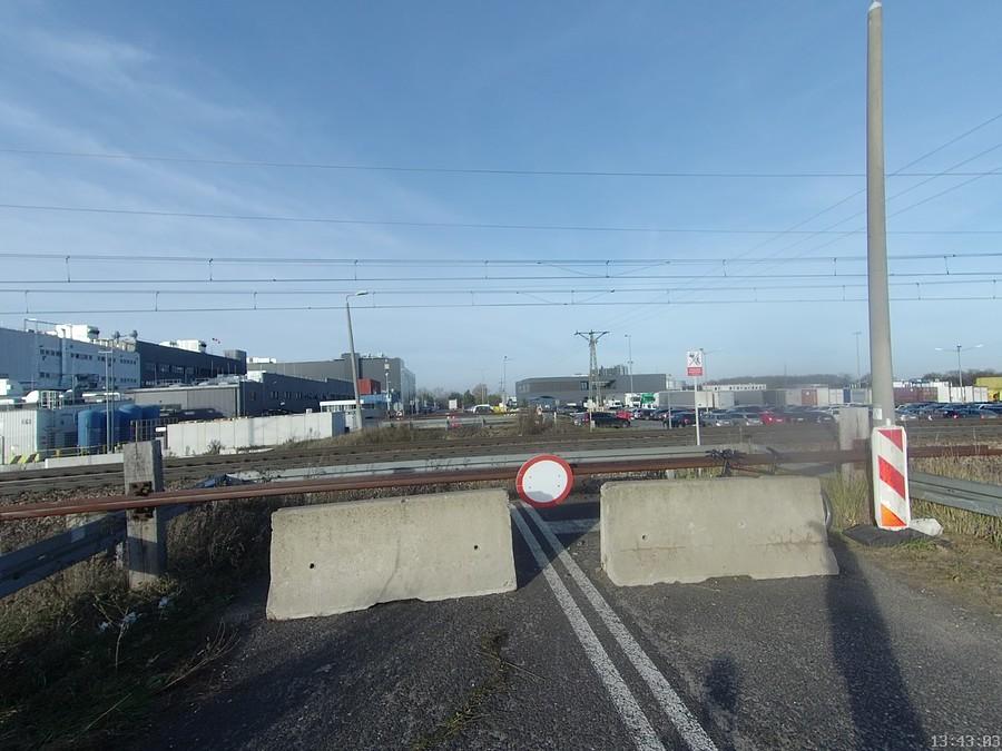 Przejazd kolejowy z Okunina do Bożej Woli