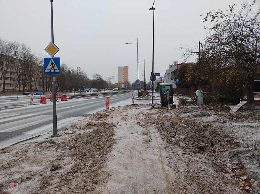 Wykopki na ddr przy Powstańców Śląskich