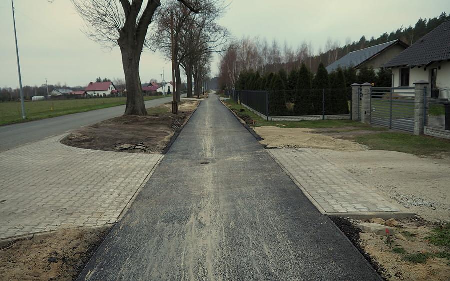 Droga rowerowa w budowie