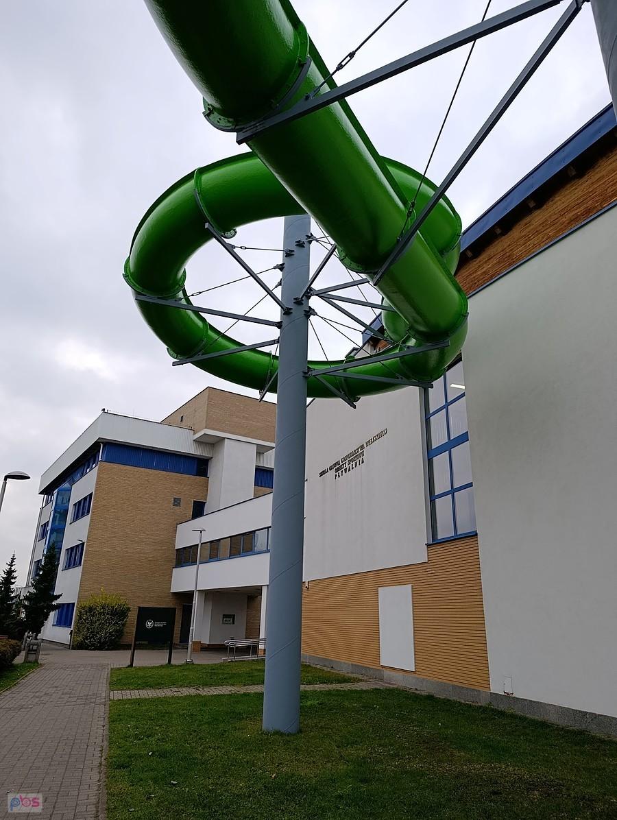 Rura przy pływalni SGGW