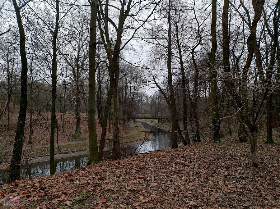 Fosa w parku na Forcie Bema