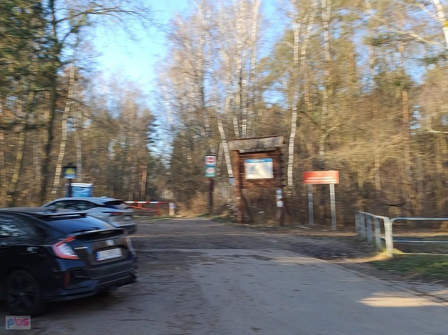 Wejście do parku leśnego
