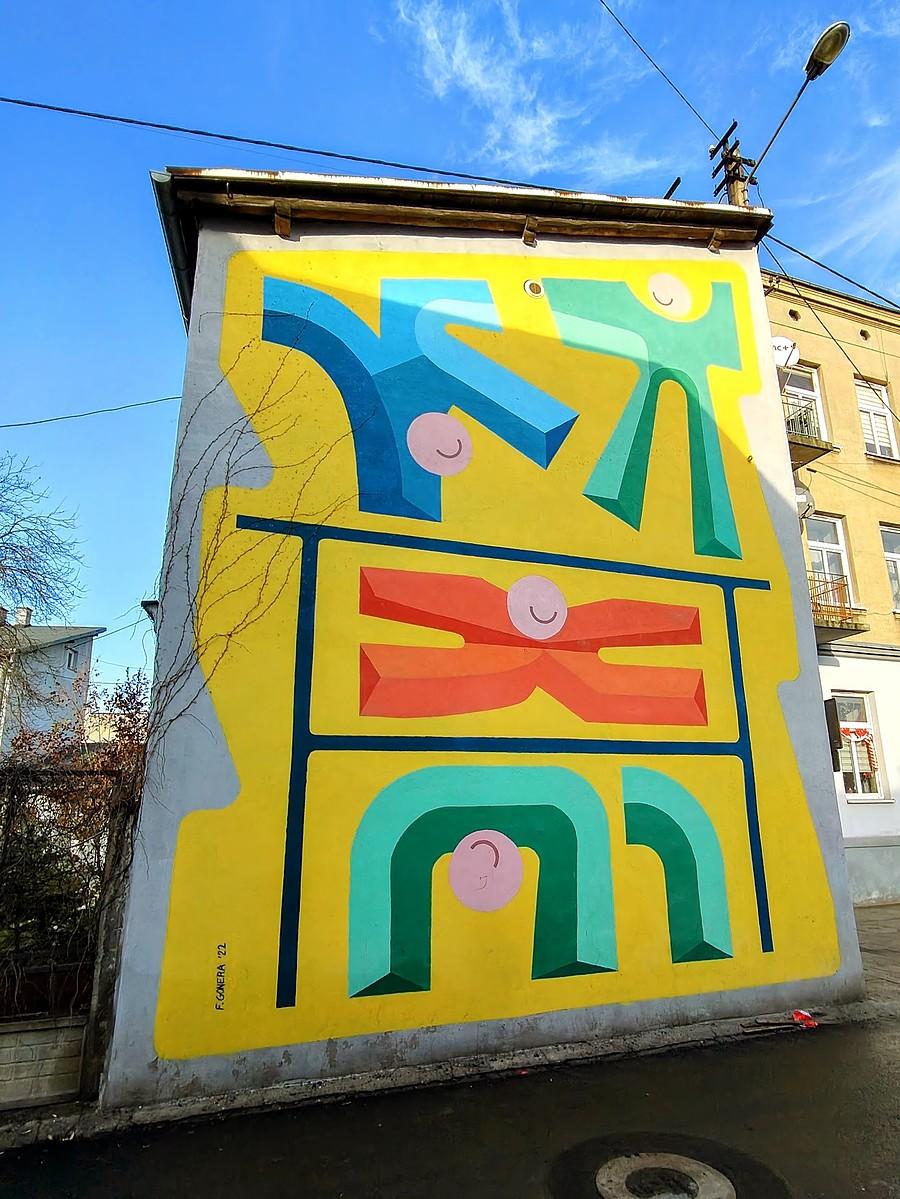 Mural na Mielczarskiego na Starym Mieście.