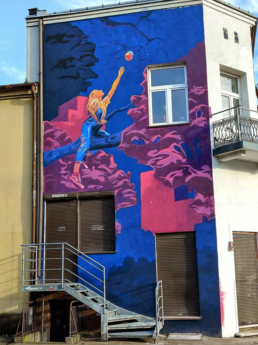 Mural na Strażackiej.