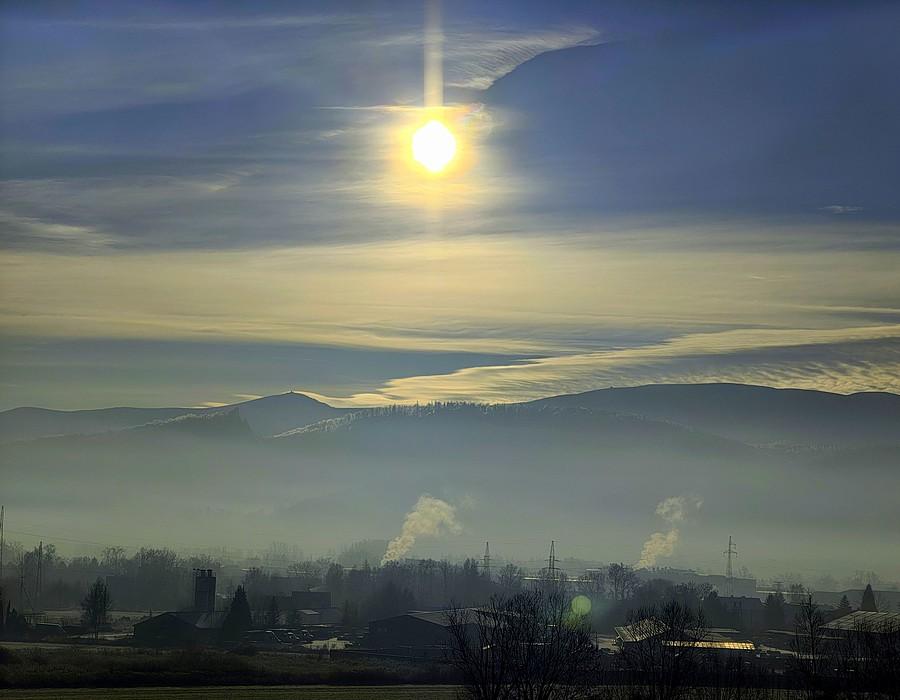Wschód słońca nad Karkonoszami