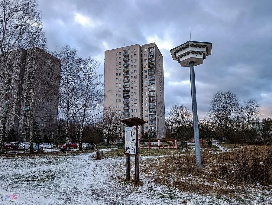 Takie cudo blokowe, ale ptaszki nie chciały tu gniazdować