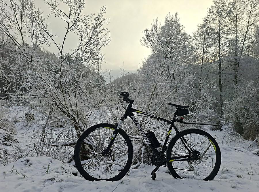 Rowerówka przy minus dziesięć :)