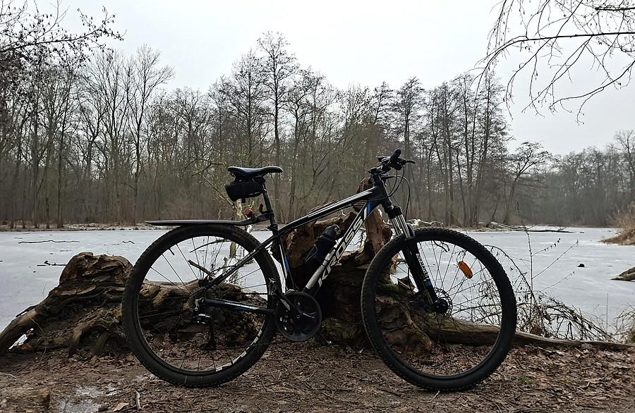Wciąż zimowa rowerówka
