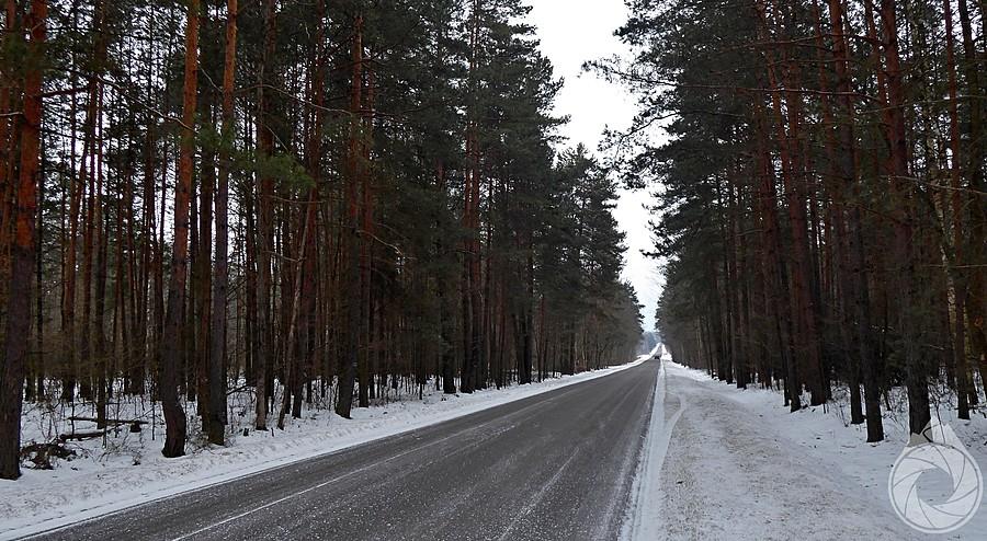odśniezone drogi śródleśne na Podkarpaciu