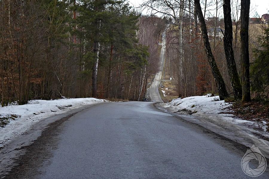małe hopy górek przy Kalwarii Zebrzydowskiej